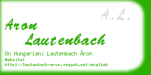aron lautenbach business card